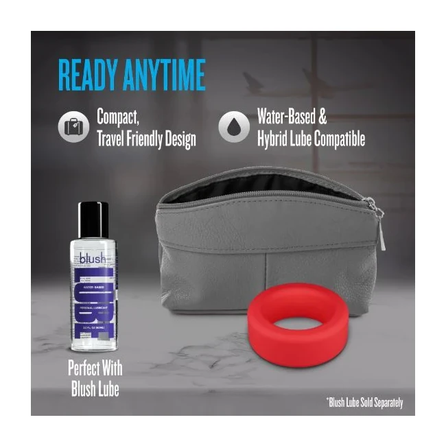 Performance Plus Pursuit Cock Ring Red - Satin Smooth Finish