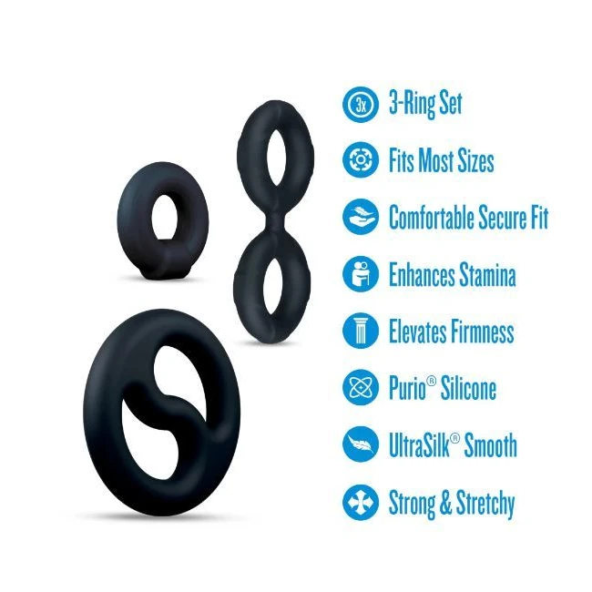 Performance Plus Throttle 3 Pieces Set Cock Ring&ball - Overview