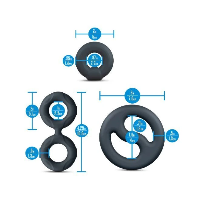 Performance Plus Throttle 3 Pieces Set Cock Ring&ball - Key Details