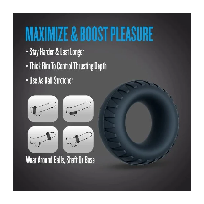 Performance Plus Traction Textured Cock Ring Thick - What Stands Out