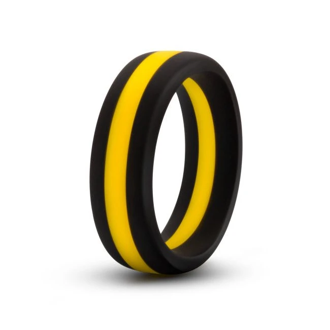 Performance Silicone Go Pro Cock Ring Black/gold/black - Overview