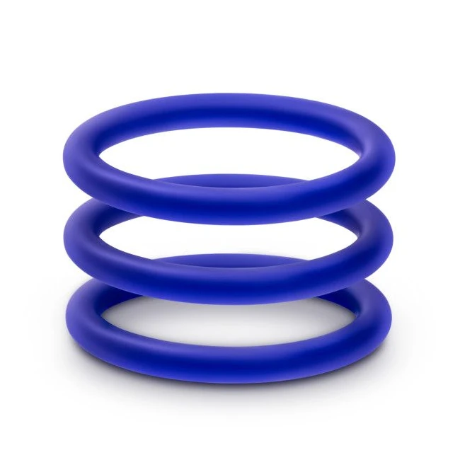 Performance Vs1 Pure Premium Silicone Cockrings Medium Indigo - Key Details