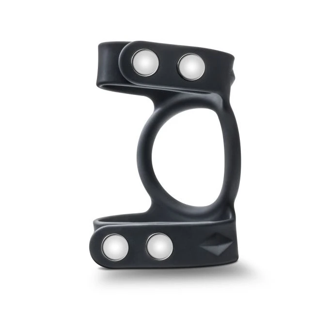 Performance Vs8 Silicone Double Cock & Ball Strap Black - Overview