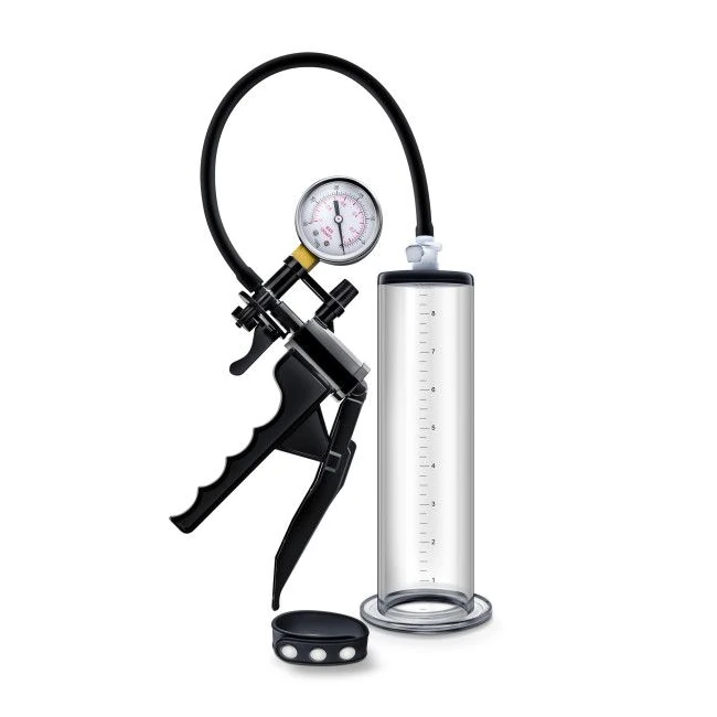 Performance Vx8 Premium Penis Pump System W/ Silicone Cock Strap Clear - Overview
