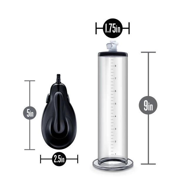 Performance Vx9 Auto Penis Pump Clear - Features and Materials