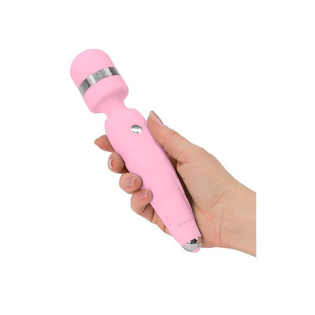 Pillow Talk Cheeky Wand W/swarovski Crystal Pink - Vibration Modes and Sensations