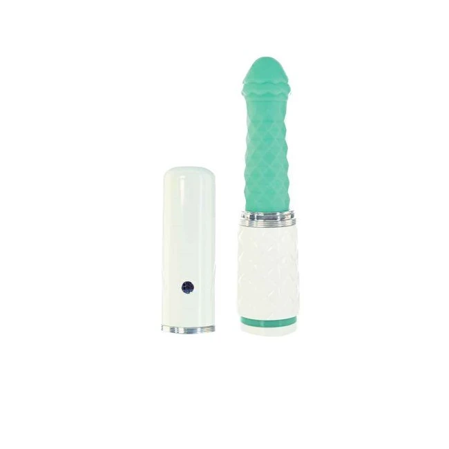 Pillow Talk Feisty Luxurious Thrusting & Vibrating Massager Teal - How It Feels