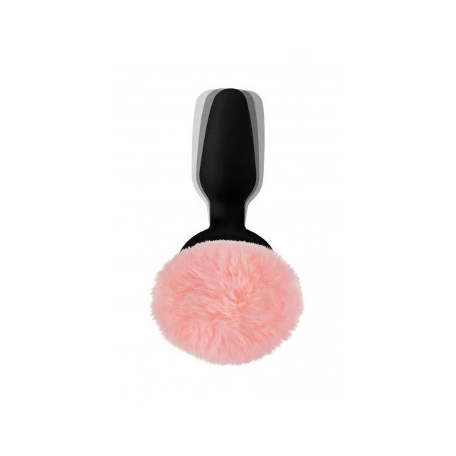 Pink Bunny Tail Vibrating Anal Plug - Shape & Comfort