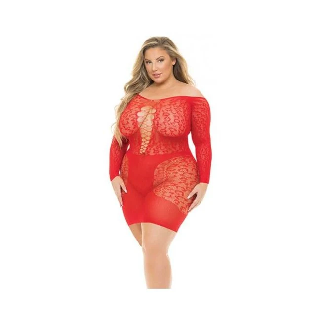 Pink Lipstick Animal Inside Chemise Black Qn - Fabric & Feel