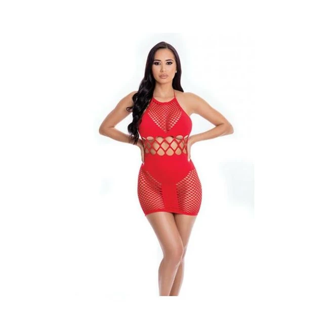 Pink Lipstick Girl Gone Bad Dress - Fabric & Feel