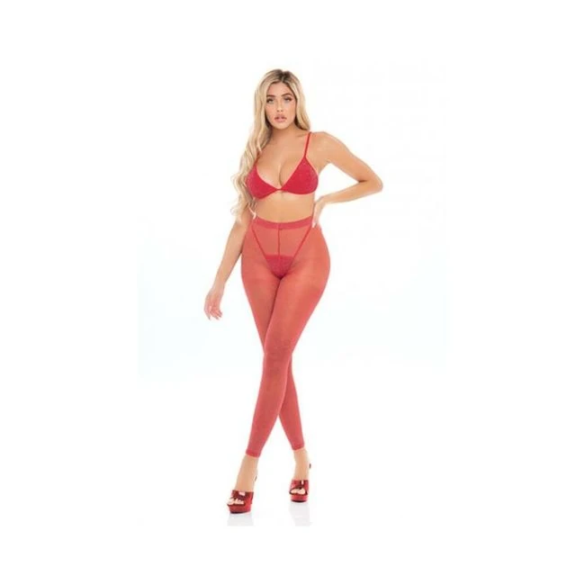 Pink Lipstick Tall Order Bra Top & Leggings - Fabric & Feel