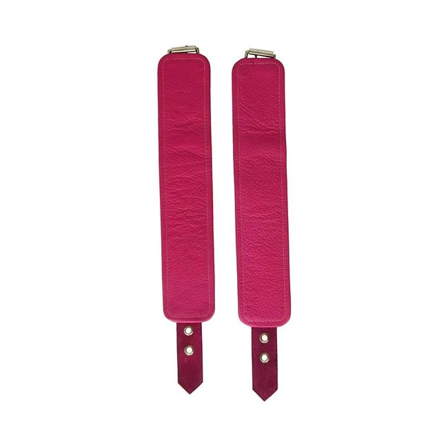 Plain Leather Wrist Cuffs - Hardware & Fasteners