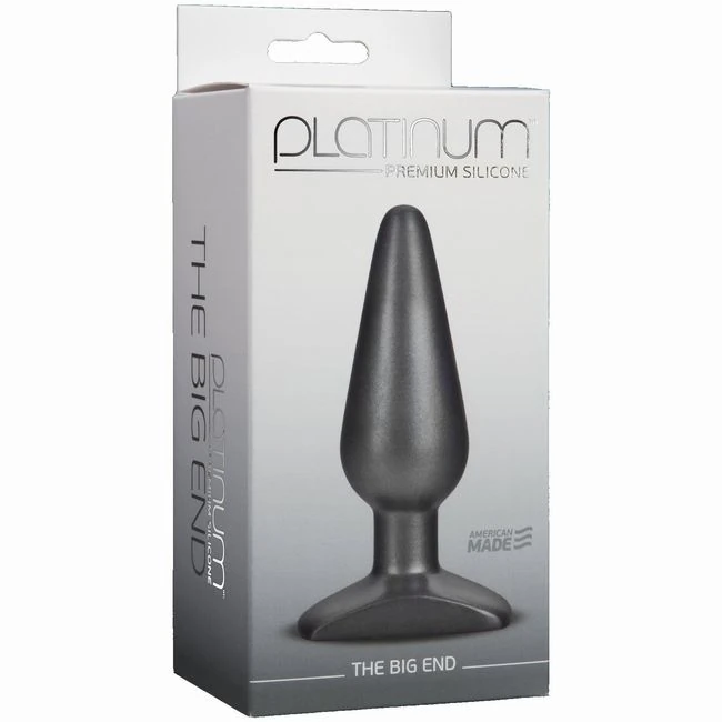 Platinum Silicone Charcoal Big End - Shape & Comfort
