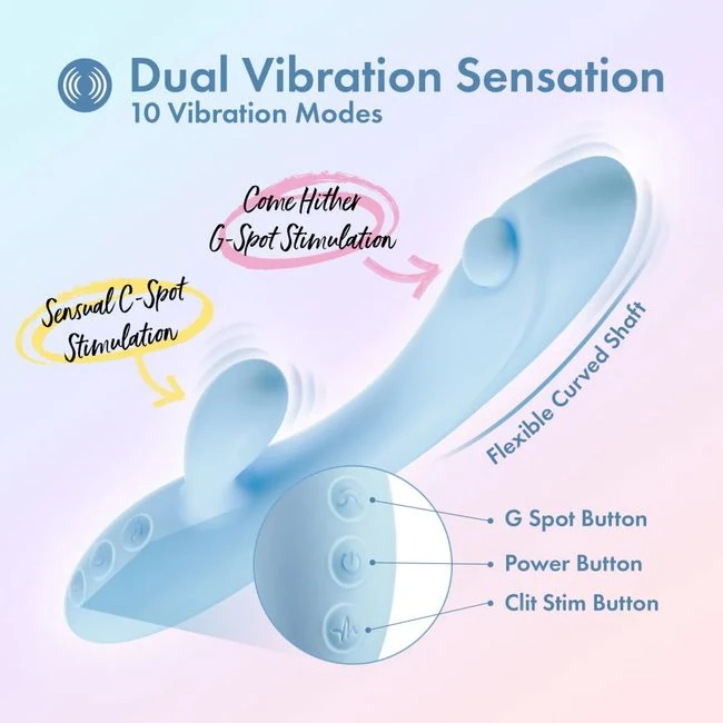 Play with Me Moondust Magic Blue - Vibration Modes