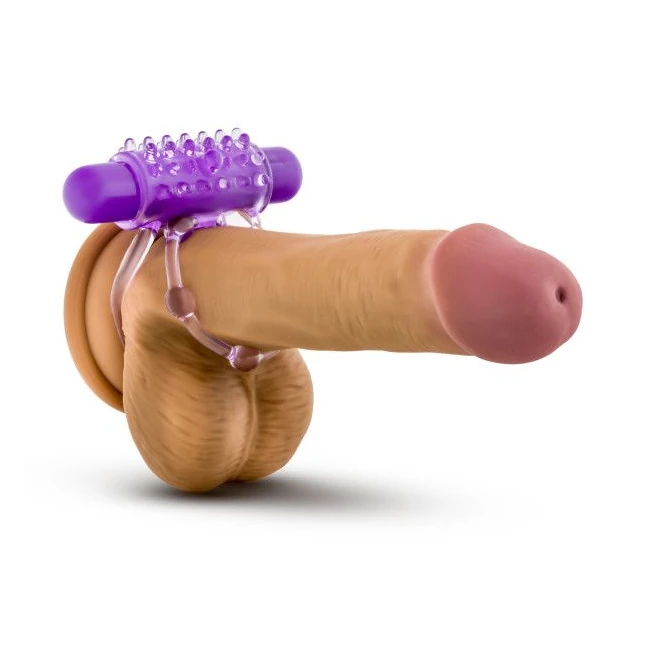 Play with Me the Player Vibrating Double Strap Cockring Purple - Design Details