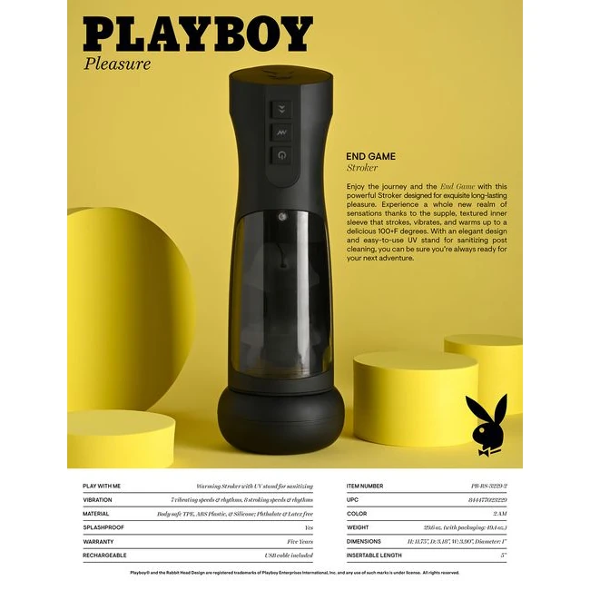 Playboy End Game - A Warming Stroker That Moves on Its Own