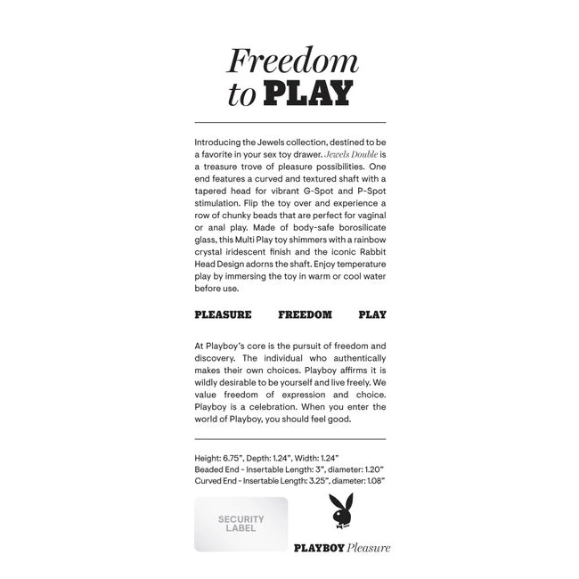 Playboy Jewel Double - Design and Material