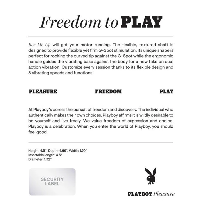 Playboy Rev Me Up - How It Feels