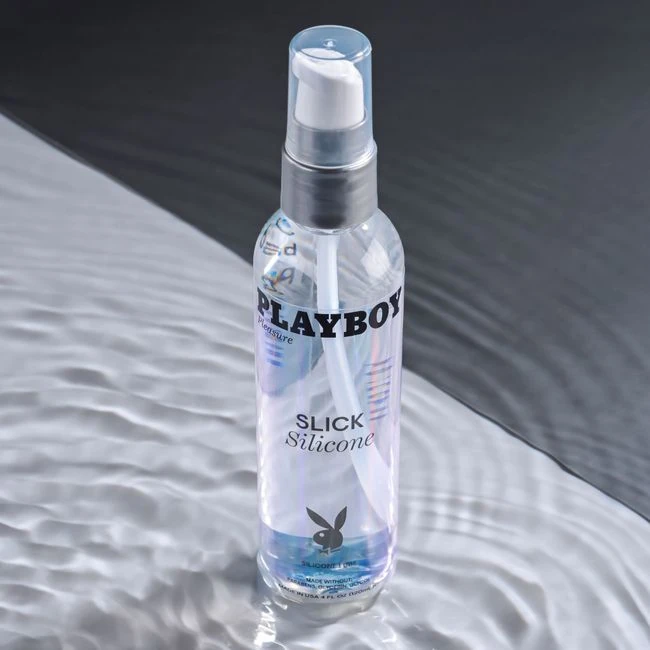 Playboy Slick Silicone 4 oz - A Silicone Base for Three Kinds of Use