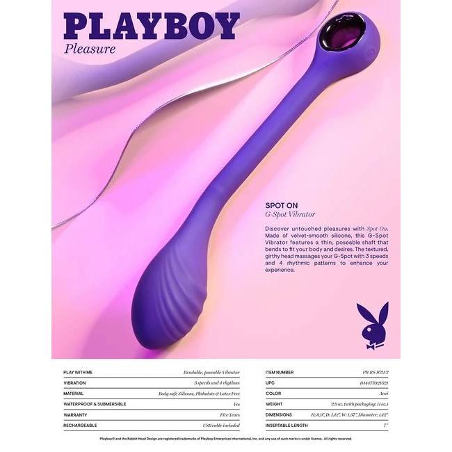 Playboy Spot on - Additional Features & Care