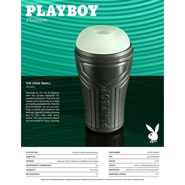 Playboy the Urge - Waterproof Build and Easy Rinsing