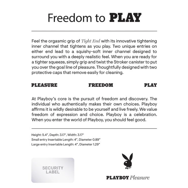 Playboy Tight End - Grip, Control, and User Experience