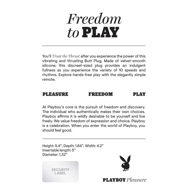 Playboy Trust the Thrust - How It Feels