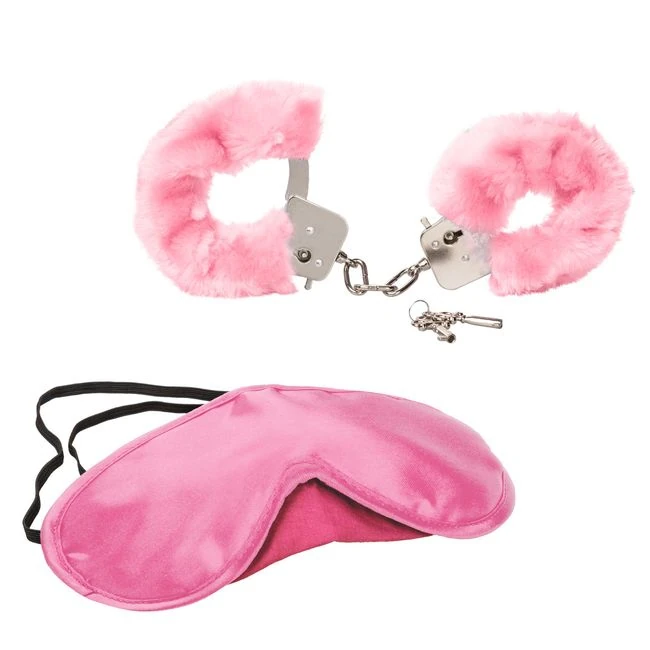 Pleasure Cuffs w/ Satin Mask - Hardware &amp; Fasteners