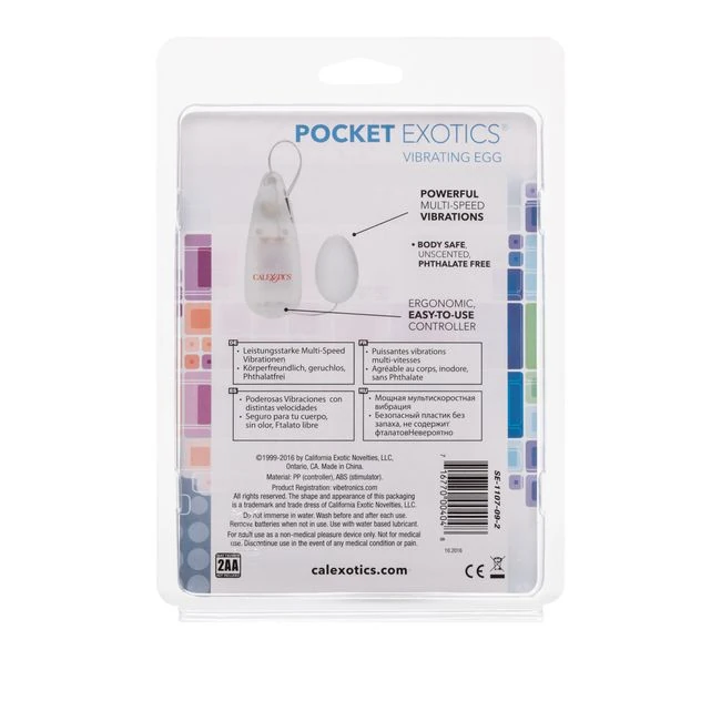Pocket Exotic Egg Ivory Multi Speed - Vibration Modes