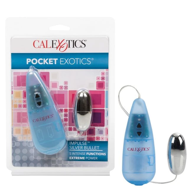 Pocket Exotic Impulse Pocket Pak Silver Bullet - Vibration Modes and Sensory Variety