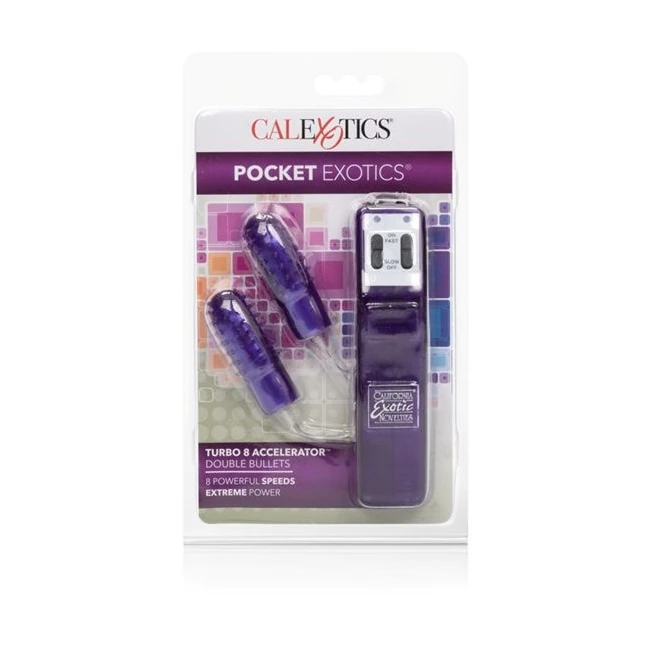 Pocket Exotic Turbo 8 Double Bullet W/ Sleeve-lavender - Power & Performance
