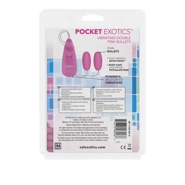 Pocket Exotics Double Pink Passion Bullet - Experience the Double Pink Passion