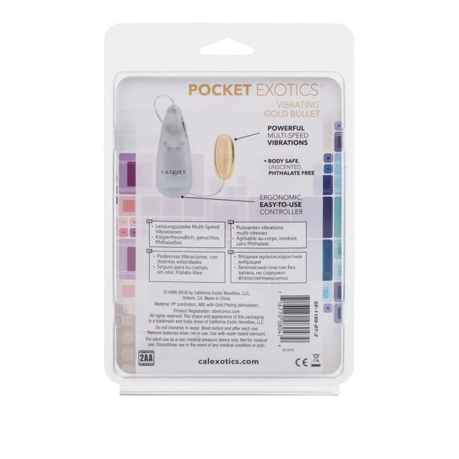Pocket Exotics Vibrating Gold Bullet - How It Feels