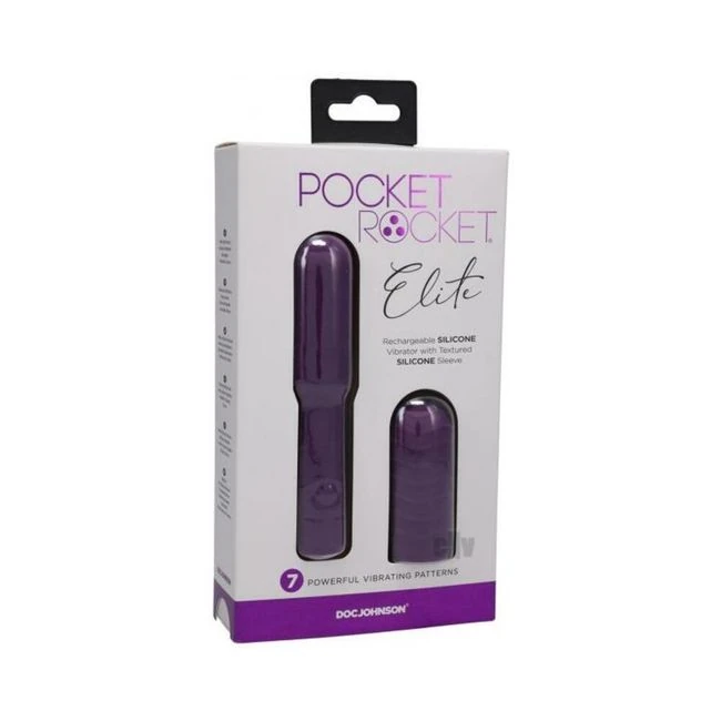 Pocket Rocket Elite Rechargeable Bullet With Removable Sleeve - Vibration Modes