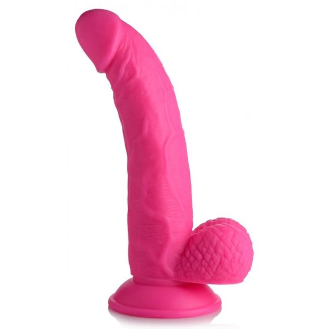 POP 7.5IN DILDO W/ BALLS - Shape & Texture