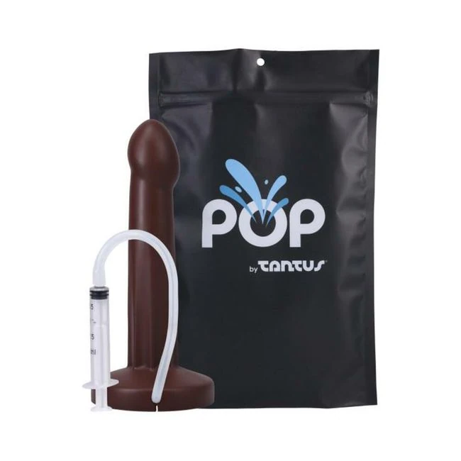 Pop by Tantus Squirting Dildo Espresso Bag - How It Feels