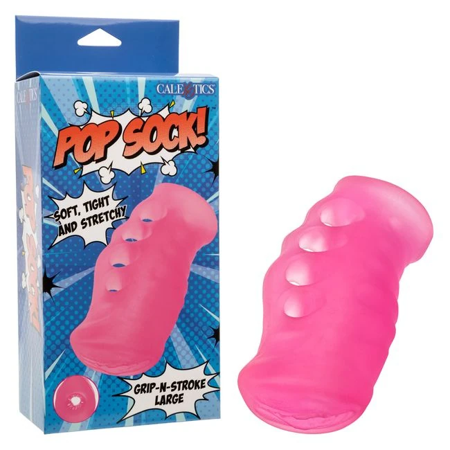 Pop Sock! Grip n Stroke - Ribbed Channels Inside