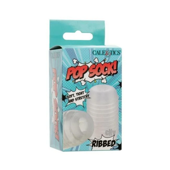 Pop Sock Ribbed Masturbator - - Internal Texture and Stimulation