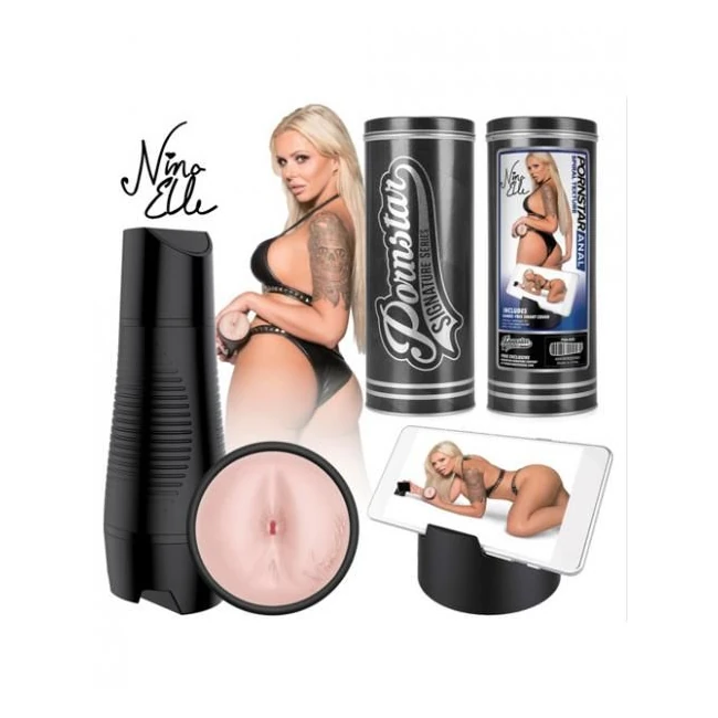Pornstar Anal Realistic Masturbator Nina Elle Stroker - Shape & Texture