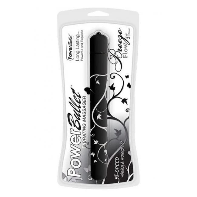 Power Bullet Breeze Flow Black 5 Inches Vibrator - How It Feels