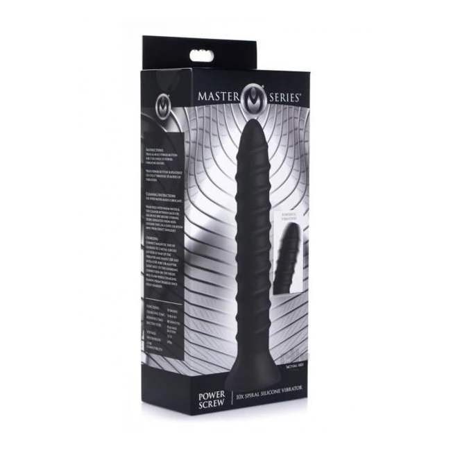 Power Screw 10x Spiral Silicone Vibrator - Vibration Modes