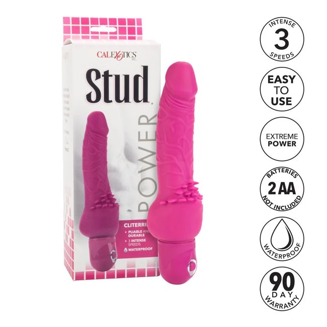 Power Stud Clitterific Pink - Additional Features