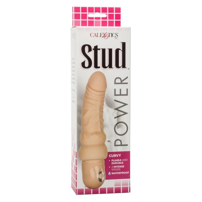 Power Stud Curvy W/p Ivory - Experience the Power and Pleasure of the Power Stud Curvy Ivory