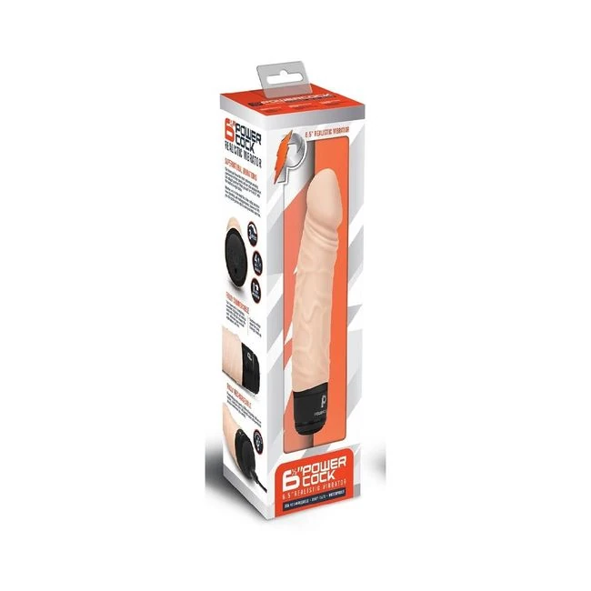 Powercock 6.5 Inches Realistic Vibrator - Vibration Modes