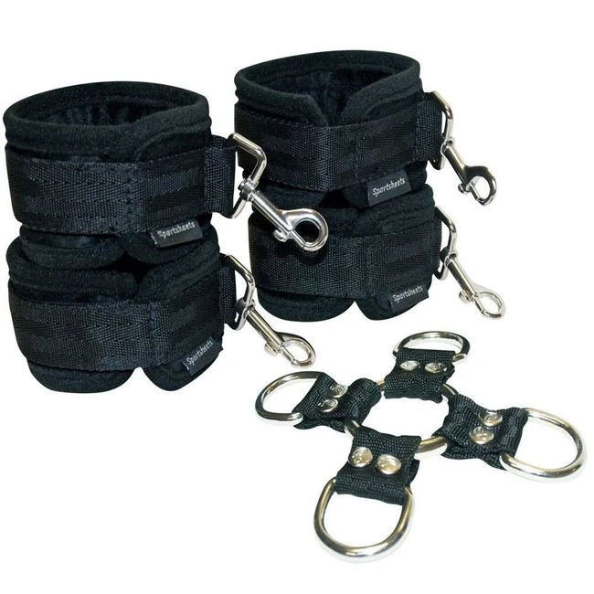 Premium Hog Tie & Cuffs Set - Hardware & Fasteners