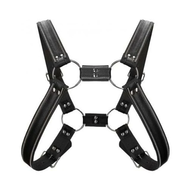 Premium Leather O-ring Zipper Series Bulldog Harness - Build & Quality