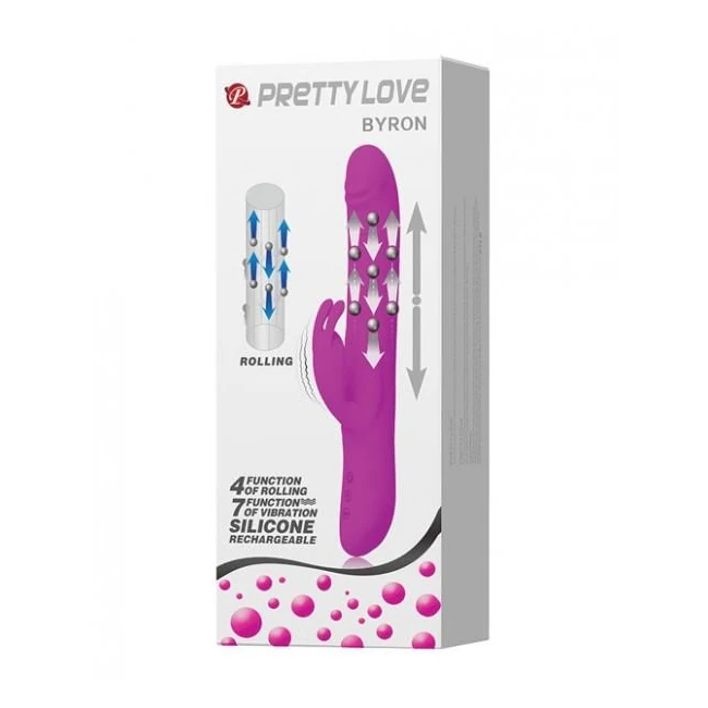 Pretty Love Byron Thrusting Rabbit Vibrator Purple - How It Feels