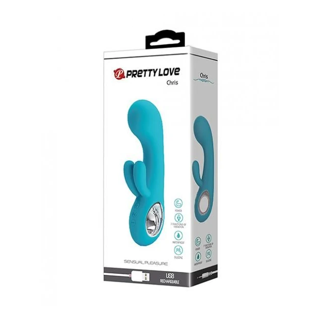 Pretty Love Chris Blue Rabbit Vibrator - Vibration Modes