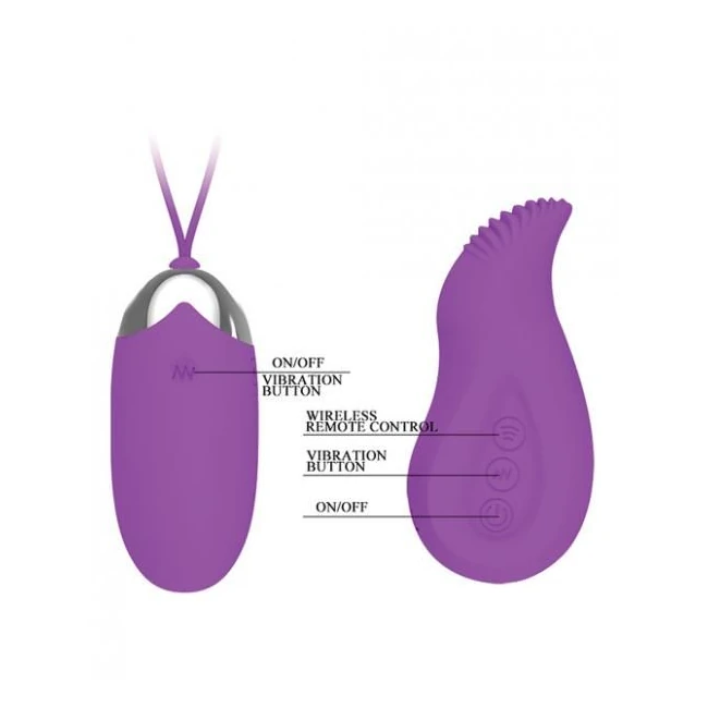 Pretty Love Eden Remote Control Bullet Vibrator Purple - How It Feels