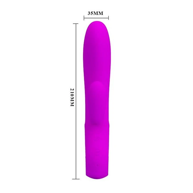Pretty Love Elmer Rabbit Vibrator Silicone Purple - Waterproof Silicone in Purple, Charged by USB
